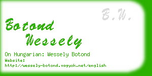 botond wessely business card